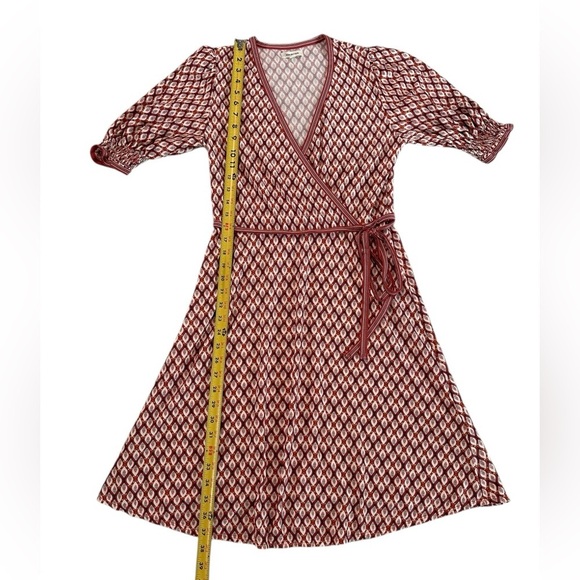 Max Studio Women's Smocked Sleeve Size M Wrap Dress - Picture 8 of 17